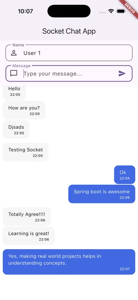 Socket Chat screenshot