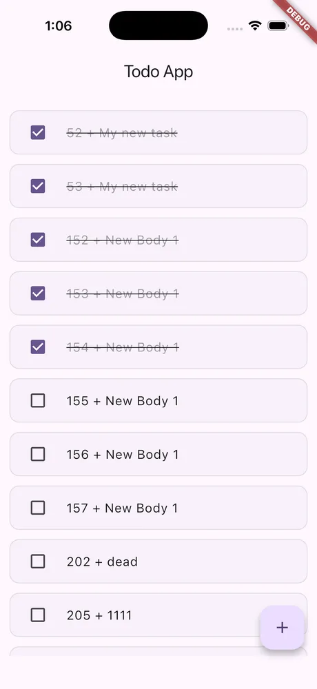 Full-stack Todo screenshot